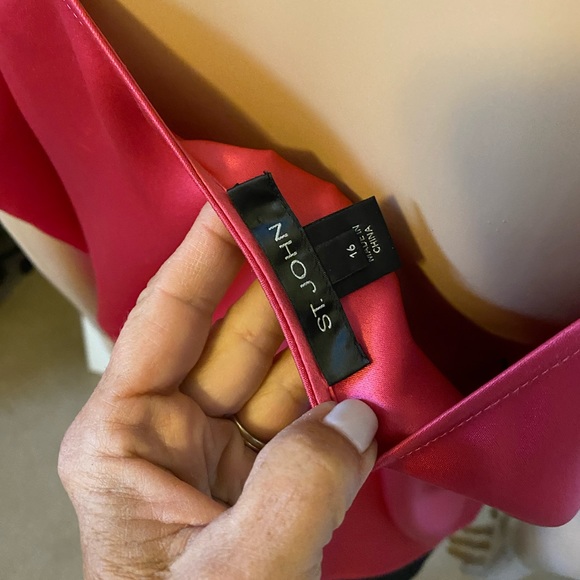 EUC St John silk asymmetrical blouse 14 - Picture 10 of 12